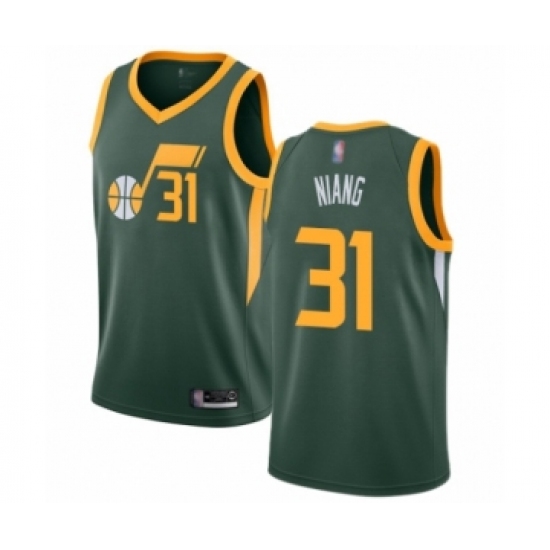 Men's Utah Jazz 31 Georges Niang Green Swingman Jersey - Earned Edition