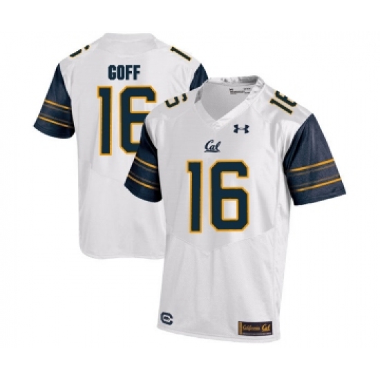 California Golden Bears 16 Jared Goff White College Football Jersey