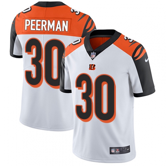 Youth Nike Cincinnati Bengals 30 Cedric Peerman Vapor Untouchable Limited White NFL Jersey