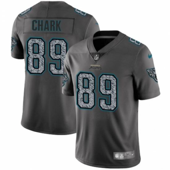 Men's Nike Jacksonville Jaguars 89 DJ Chark Gray Static Vapor Untouchable Limited NFL Jersey