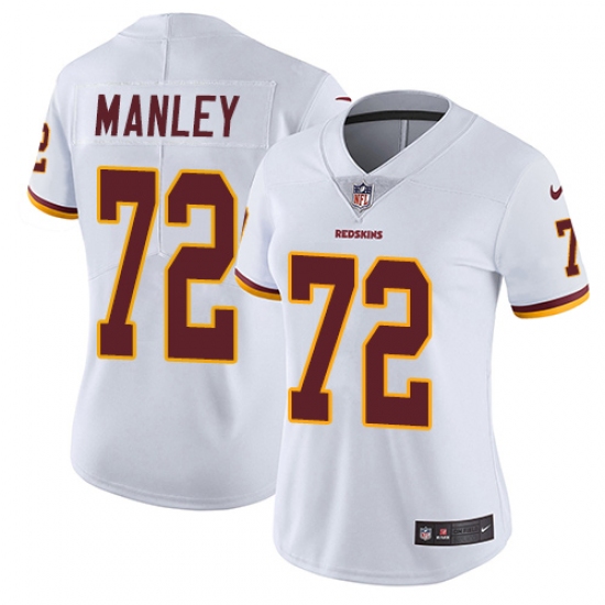 Women's Nike Washington Redskins 72 Dexter Manley White Vapor Untouchable Limited Player NFL Jersey