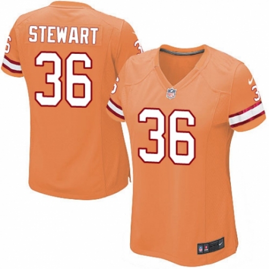 Women's Nike Tampa Bay Buccaneers 36 M.J. Stewart Limited Orange Glaze Alternate NFL Jersey