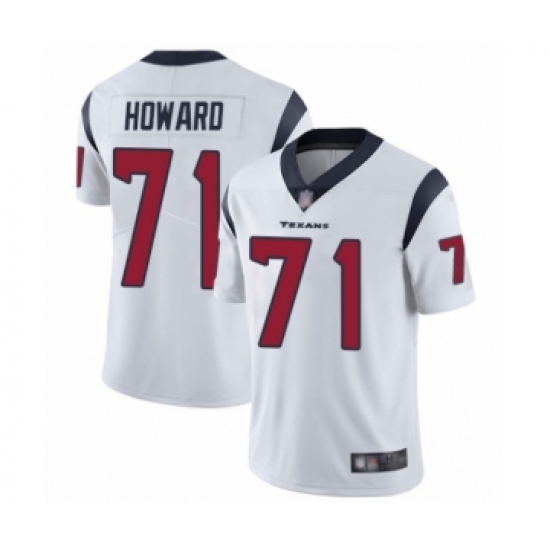 Youth Houston Texans 71 Tytus Howard White Vapor Untouchable Limited Player Football Jersey