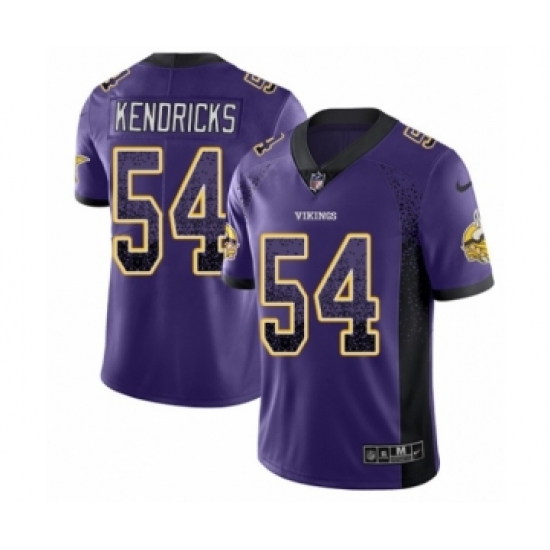 Youth Nike Minnesota Vikings 54 Eric Kendricks Limited Purple Rush Drift Fashion NFL Jersey