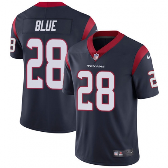 Youth Nike Houston Texans 28 Alfred Blue Elite Navy Blue Team Color NFL Jersey