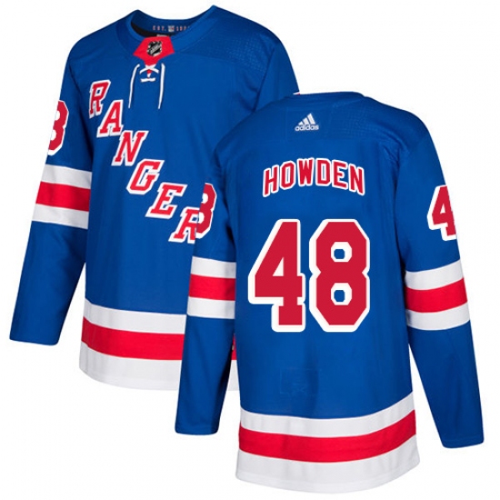 Youth Adidas New York Rangers 48 Brett Howden Premier Royal Blue Home NHL Jersey