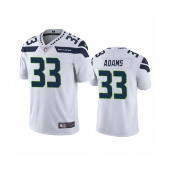 Women's Jamal Adams 33 Seattle Seahawks White Vapor Limited Jersey