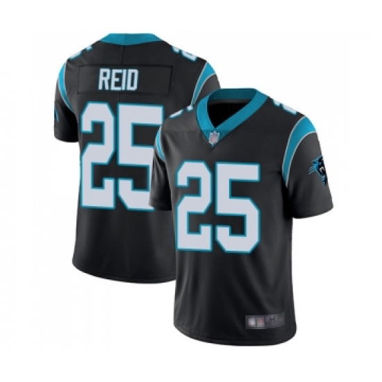 Men's Carolina Panthers 25 Eric Reid Black Team Color Vapor Untouchable Limited Player Football Jersey