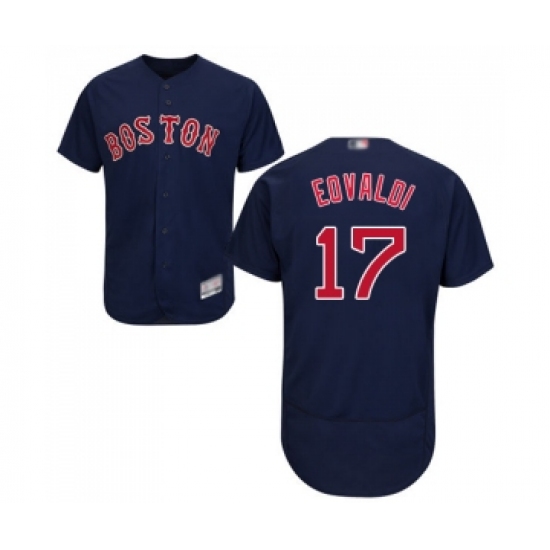 Men's Boston Red Sox 17 Nathan Eovaldi Navy Blue Alternate Flex Base Authentic Collection Baseball Jersey