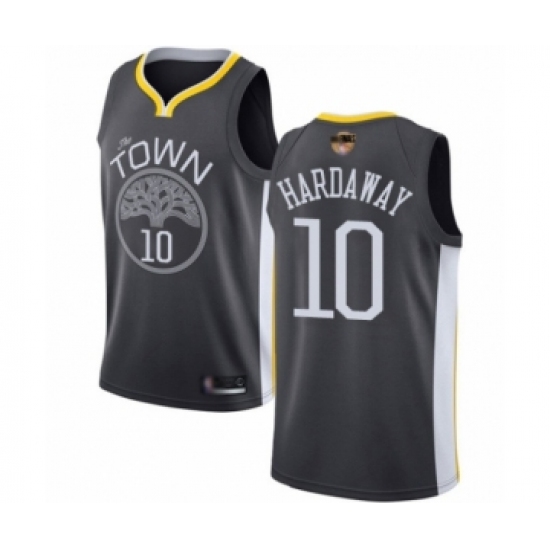 Women's Golden State Warriors 10 Tim Hardaway Swingman Black 2019 Basketball Finals Bound Basketball Jersey - Statement Edition