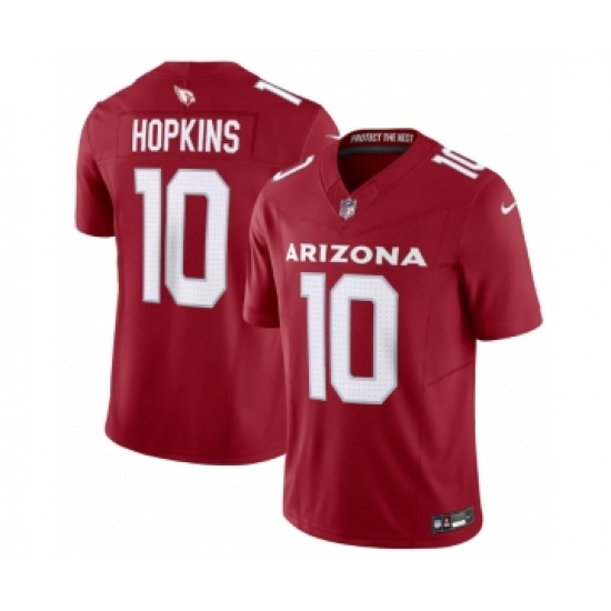 Men's Arizona Cardinals 10 DeAndre Hopkins Red Vapor Untouchable F.U.S.E. Limited Stitched Football Jersey