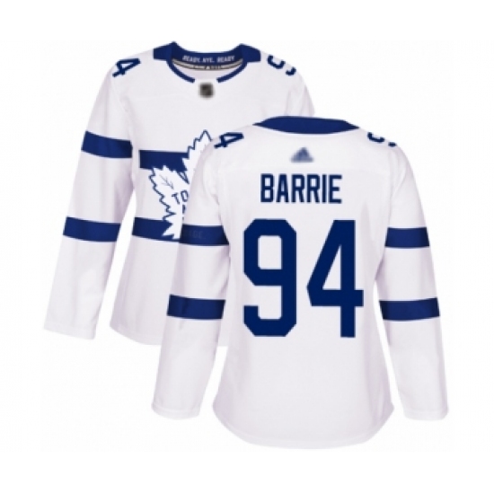 Women's Toronto Maple Leafs 94 Tyson Barrie Authentic White 2018 Stadium Series Hockey Jersey