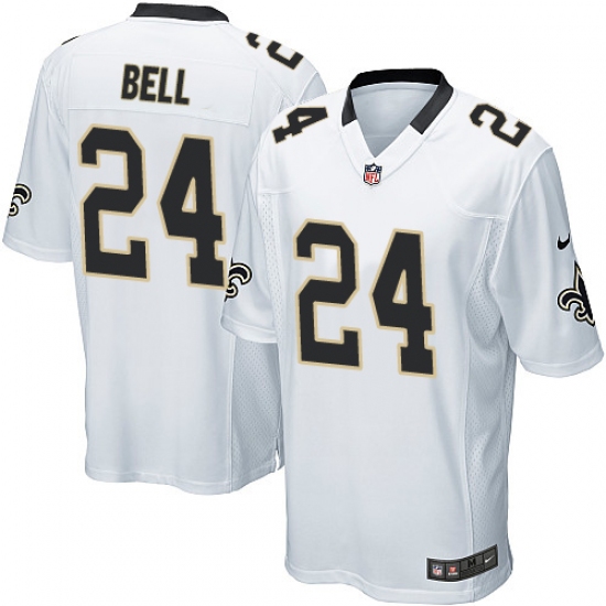 Men's Nike New Orleans Saints 24 Vonn Bell Game White NFL Jersey