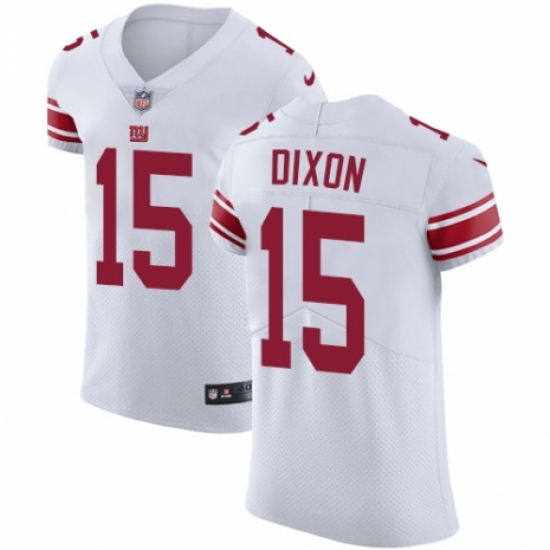 Men's Nike New York Giants 15 Riley Dixon White Vapor Untouchable Elite Player NFL Jersey