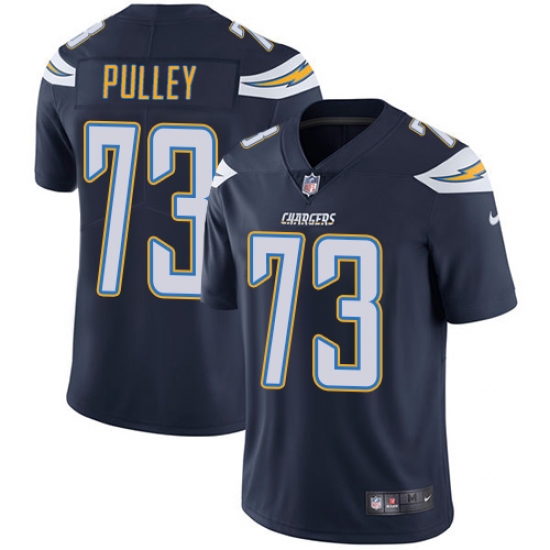 Youth Nike Los Angeles Chargers 73 Spencer Pulley Navy Blue Team Color Vapor Untouchable Elite Player NFL Jersey