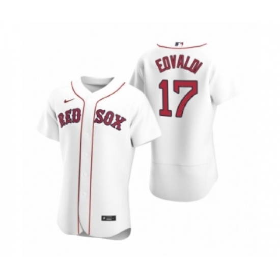 Men's Boston Red Sox 17 Nathan Eovaldi Nike White Authentic 2020 Home Jersey