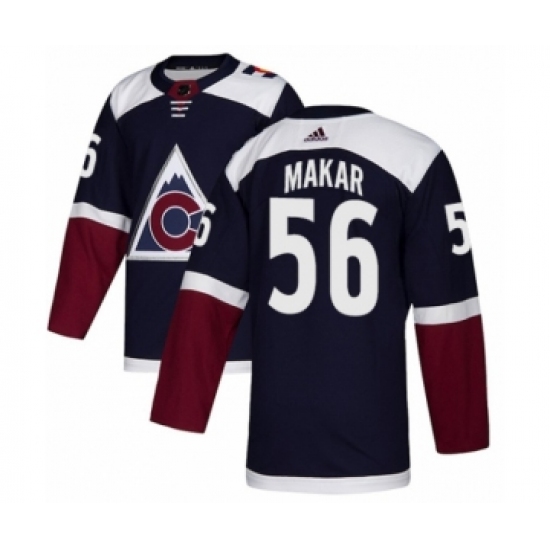 Men's Adidas Colorado Avalanche 56 Cale Makar Premier Navy Blue Alternate NHL Jersey