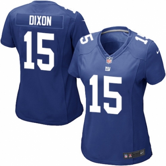 Women's Nike New York Giants 15 Riley Dixon Game Royal Blue Team Color NFL Jersey