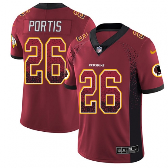 Youth Nike Washington Redskins 26 Clinton Portis Limited Red Rush Drift Fashion NFL Jersey