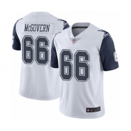 Men's Dallas Cowboys 66 Connor McGovern Limited White Rush Vapor Untouchable Football Jersey