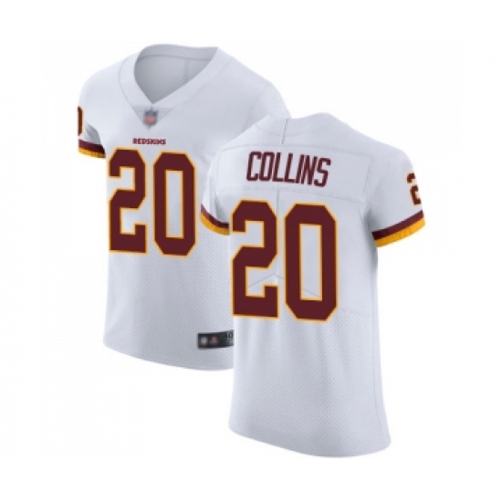 Men's Washington Redskins 20 Landon Collins White Vapor Untouchable Elite Player Football Jersey