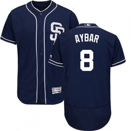 San Diego Padres 8 Erick Aybar Navy Blue Flexbase Authentic Collection Stitched MLB Jersey