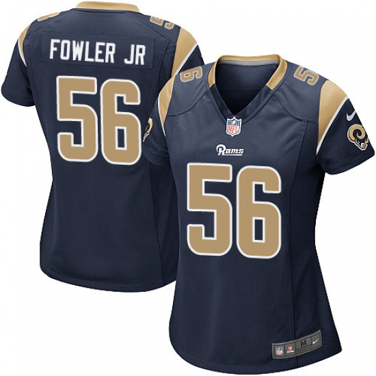 Women's Nike Los Angeles Rams 56 Dante Fowler Jr Game Navy Blue Team Color NFL Jersey