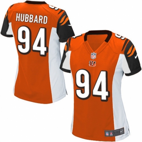 Women's Nike Cincinnati Bengals 94 Sam Hubbard Game Orange Alternate NFL Jersey