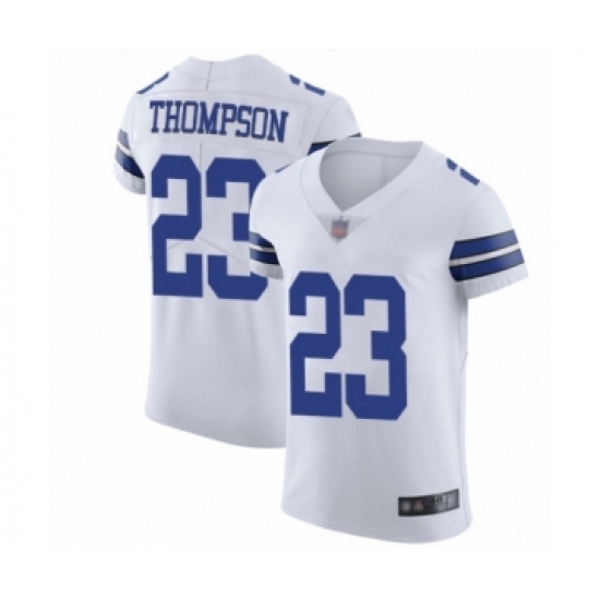 Men's Dallas Cowboys 23 Darian Thompson White Vapor Untouchable Elite Player Football Jersey