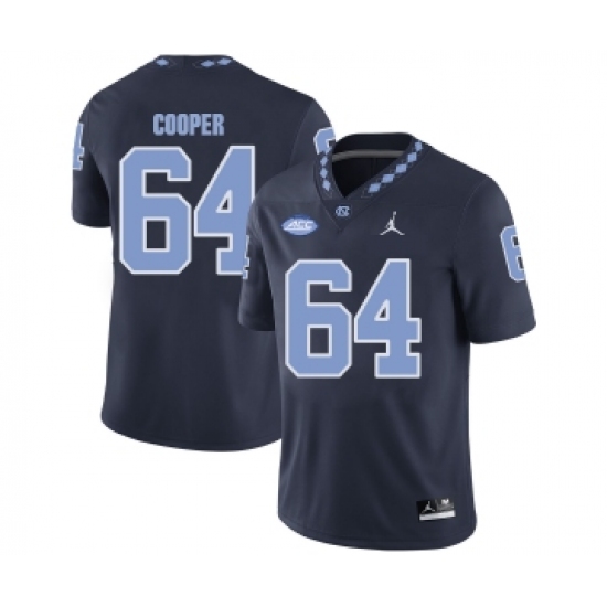 North Carolina Tar Heels 64 Jonathan Cooper Black College Football Jersey