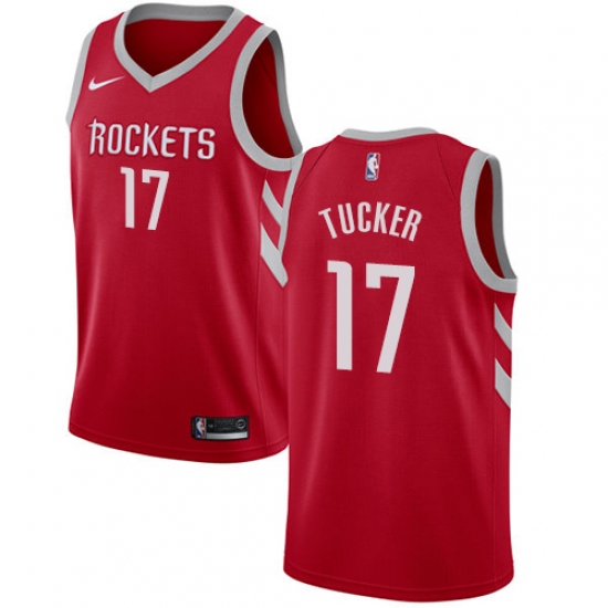 Men's Nike Houston Rockets 17 PJ Tucker Swingman Red NBA Jersey - Icon Edition