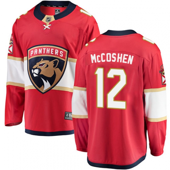 Youth Florida Panthers 12 Ian McCoshen Fanatics Branded Red Home Breakaway NHL Jersey