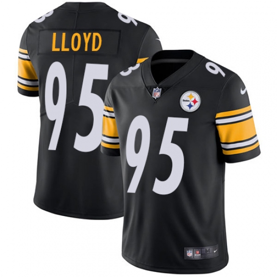 Youth Nike Pittsburgh Steelers 95 Greg Lloyd Black Team Color Vapor Untouchable Limited Player NFL Jersey