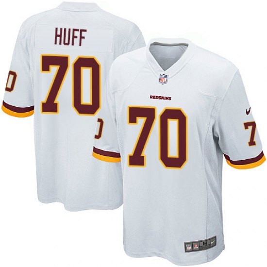 Men's Nike Washington Redskins 70 Sam Huff Game White NFL Jersey