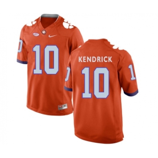 Clemson Tigers 10 Derion Kendrick Orange College Football Jersey