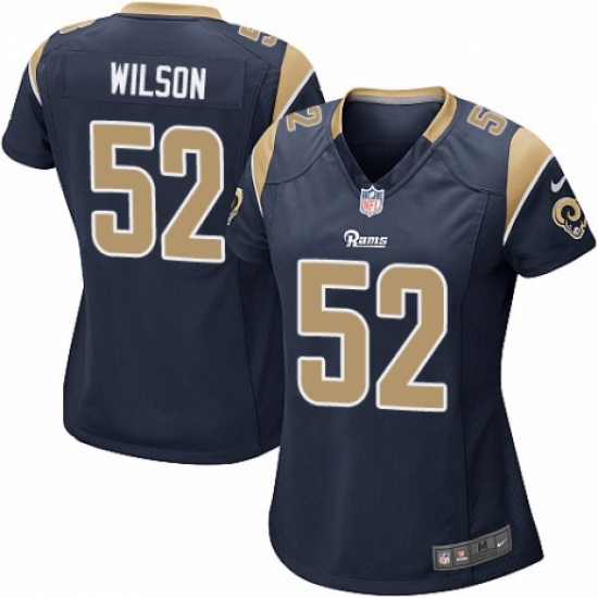 Women's Nike Los Angeles Rams 52 Ramik Wilson Game Navy Blue Team Color NFL Jersey