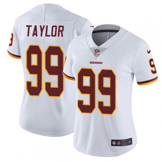 Women's Nike Washington Redskins 99 Phil Taylor White Vapor Untouchable Limited Player NFL Jersey