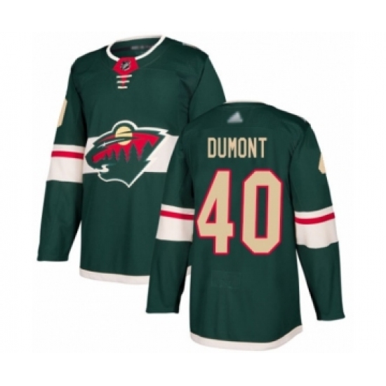 Youth Minnesota Wild 40 Gabriel Dumont Authentic Green Home Hockey Jersey