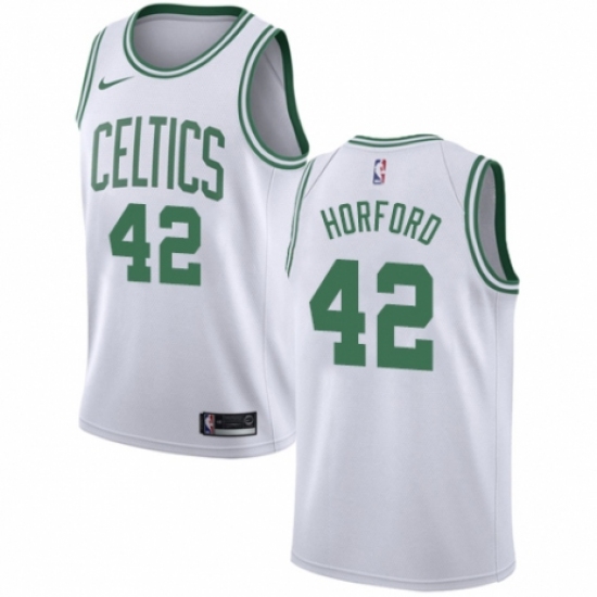 Men's Nike Boston Celtics 42 Al Horford Swingman White NBA Jersey - Association Edition