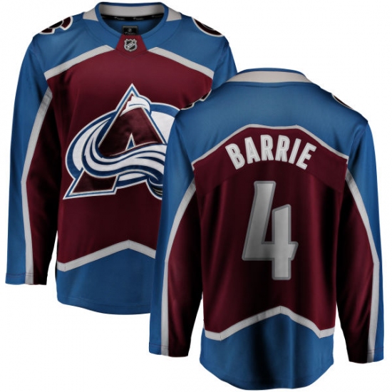 Youth Colorado Avalanche 4 Tyson Barrie Fanatics Branded Maroon Home Breakaway NHL Jersey