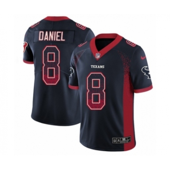 Youth Nike Houston Texans 8 Trevor Daniel Limited Navy Blue Rush Drift Fashion NFL Jersey