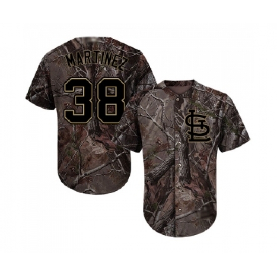 Men's St. Louis Cardinals 38 Jose Martinez Authentic Camo Realtree Collection Flex Base Baseball Jersey