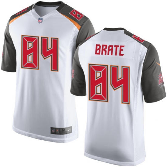 Men's Nike Tampa Bay Buccaneers 84 Cameron Brate Game White NFL Jersey