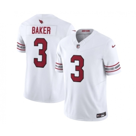 Men's Arizona Cardinals 3 Budda Baker White Vapor Untouchable F.U.S.E. Limited Stitched Football Jersey