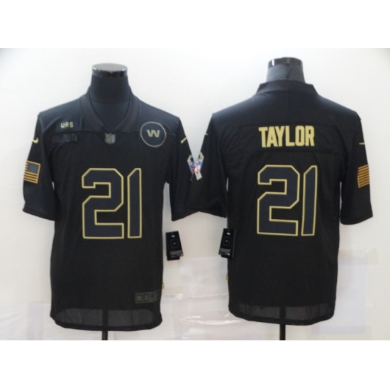 Men's Washington Redskins 21 Sean Taylor Black Nike 2020 Salute To Service Limited Jersey