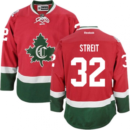 Men's Reebok Montreal Canadiens 32 Mark Streit Authentic Red New CD NHL Jersey