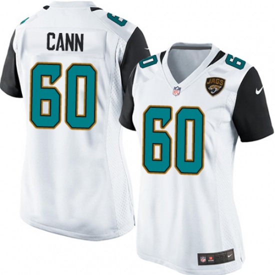 Women's Nike Jacksonville Jaguars 60 A. J. Cann Game White NFL Jersey