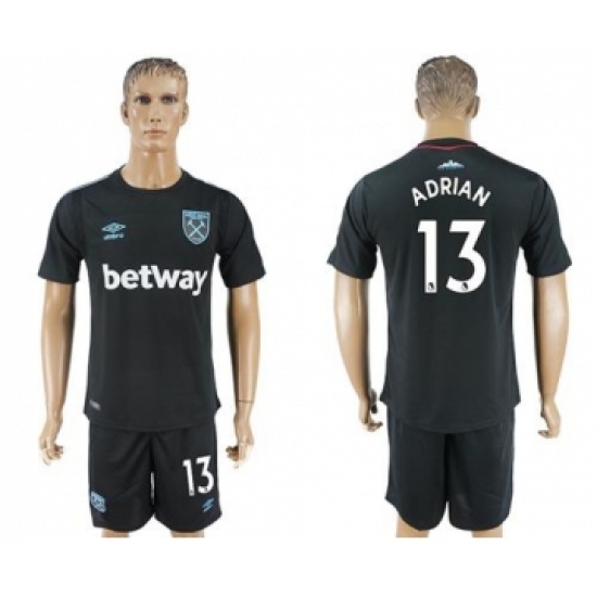 West Ham United 13 Adrian Away Soccer Club Jersey