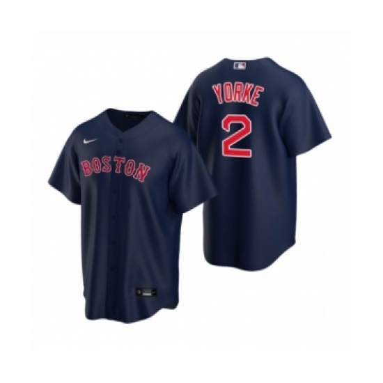 Men's Boston Red Sox 2 Nick Yorke Navy 2020 MLB Draft Replica Alternate Jersey