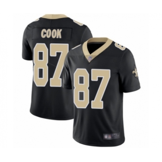 Men's New Orleans Saints 87 Jared Cook Black Team Color Vapor Untouchable Limited Player Football Jersey